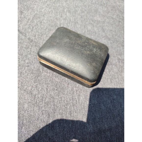 Vintage Continental Hand Engraved Men's Gold & Black Cufflinks Set - Cuff Links - Picture 5 of 5